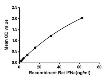 Rat Interferon alpha 1 protein, His tag. GTX00372-pro
