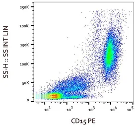 Anti-SSEA-1 / CD15 antibody [MMA] (PE) used in Flow cytometry (FCM). GTX00545-08
