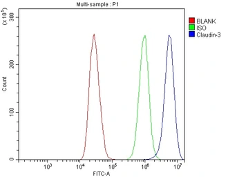 Anti-Claudin 3 antibody used in Flow cytometry (FCM). GTX03712