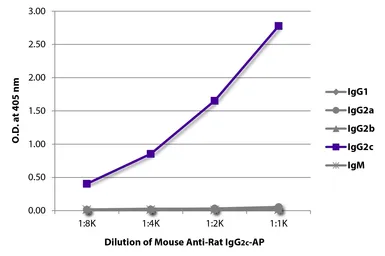 Mouse Anti-Rat IgG2c antibody [2C8F1] (AP). GTX04142-03