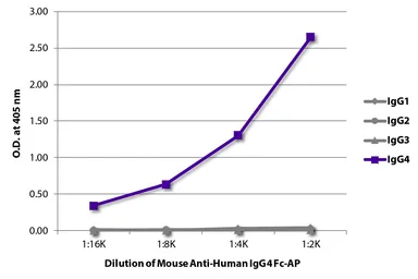 Mouse Anti-Human IgG4 (Fc) antibody [HP6025] (AP). GTX04187-03