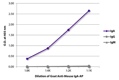Goat Anti-Mouse IgA (Heavy chain) antibody, pre-adsorbed (AP). GTX04200-03