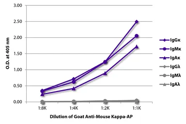 Goat Anti-Mouse kappa light chain antibody, pre-adsorbed (AP). GTX04201-03