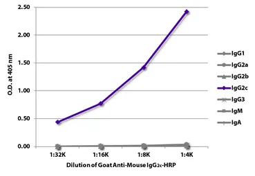 Goat Anti-Mouse IgG2c (Heavy chain) antibody, pre-adsorbed (HRP). GTX04209-01