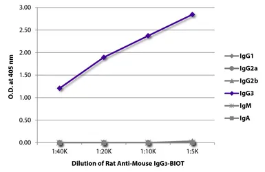 Rat Anti-Mouse IgG3 antibody [SB76b] (Biotin). GTX04232-02