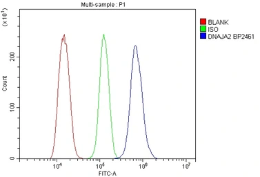 Anti-DNAJA2 antibody used in Flow cytometry (FACS). GTX04359