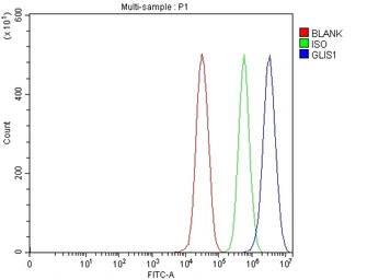 Anti-GLIS1 antibody used in Flow cytometry (FCM). GTX04548