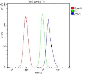 Anti-Anillin antibody used in Flow cytometry (FCM). GTX04984