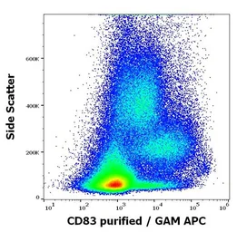 Anti-CD83 antibody [HB15e] used in Flow cytometry (FCM). GTX05141