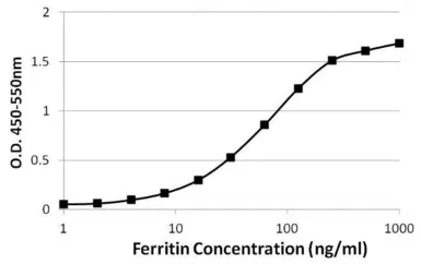 Anti-Ferritin antibody [321B7] used in ELISA (ELISA). GTX15743