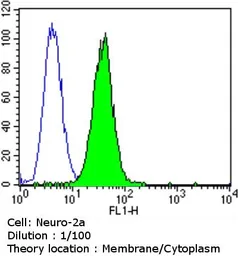 Anti-CACNA2D1 antibody [20A] used in Flow cytometry (FCM). GTX22864