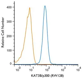 Anti-EP300 antibody [RW128] used in Flow cytometry (FCM). GTX30614