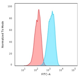 Anti-Her2 / ErbB2 antibody [ERB2/776] used in Flow cytometry (FCM). GTX34781