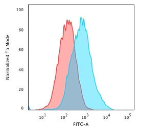 Anti-p27 Kip1 antibody [SX53G8] used in Flow cytometry (FCM). GTX34928