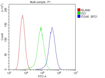 Anti-Integrin alpha 5 antibody used in Flow cytometry (FCM). GTX35249