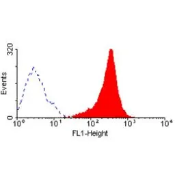 Anti-Fas antibody [LOB 3/17] (FITC) used in Flow cytometry (FCM). GTX43471