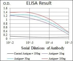 Anti-HSF4 antibody [2E7] used in ELISA (ELISA). GTX60581