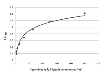 Anti-Vimentin antibody [GT7812] used in ELISA (ELISA). GTX629743