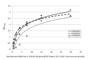 Anti-SARS-CoV-2 (COVID-19) Spike S2 antibody [HL237] used in ELISA (ELISA). GTX635693