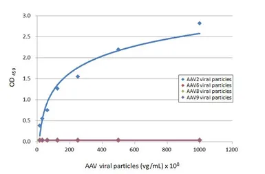 Anti-AAV2 Capsid protein antibody [HL6220] used in ELISA (ELISA). GTX648312