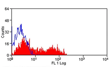 Anti-CD38 antibody [AT13/5] (Biotin) used in Flow cytometry (FCM). GTX74579