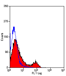 Anti-CD71 antibody [OX-26] (FITC) used in Flow cytometry (FCM). GTX75148