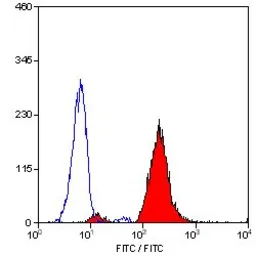 Anti-CD18 antibody [YFC118.3] (FITC) used in Flow cytometry (FCM). GTX76237