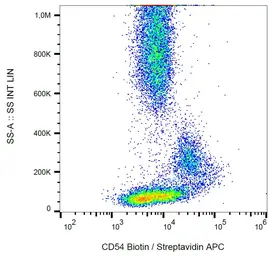 Anti-ICAM1 / CD54 antibody [1H4] (Biotin) used in Flow cytometry (FCM). GTX78388