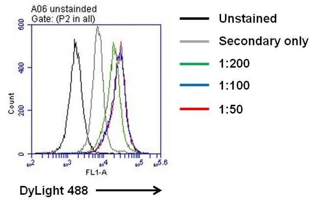 Sandwich ELISA analysis of serial diluted human IL-6 recombinant protein(50ul per well) using IL6 antibody Coating : GTX15762 IL6 antibody [5IL6] (4 ug/mL) Detection : GTX15761 IL6 antibody [7IL6] (Biotin) (0.035 ug/mL)