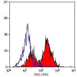 FACS analysis of bovine peripheral blood lymphocytes using GTX41938 CD5 antibody [CC17].
