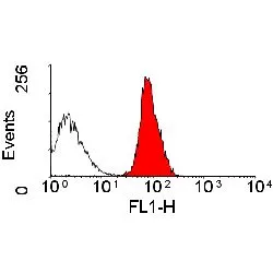FACS analysis of rat peripheral blood lymphocytes using GTX44565 CD45 antibody [OX-1].