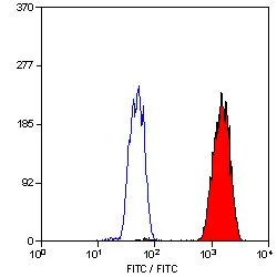 FACS analysis of KM-H2 cells using GTX75144 PCNA antibody [PC10] (FITC).