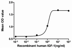 Human IGF1 protein, His tag (active). GTX00085-pro