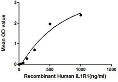 Human IL1 Receptor 1 protein, His tag. GTX00091-pro