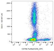 Anti-CD79b antibody [CB3-1] used in Flow cytometry (FACS). GTX00527