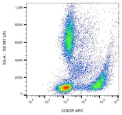 Anti-CD62P antibody [AK4] (APC) used in Flow cytometry (FACS). GTX00561-07