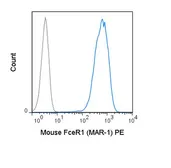 Anti-Fc epsilon R1 alpha antibody [MAR-1] (PE) used in Flow cytometry (FACS). GTX01480-08
