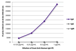 Goat Anti-Human IgA (Heavy chain) antibody, pre-adsorbed (PE). GTX04126-08