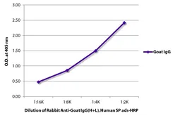 Rabbit Anti-Goat IgG antibody, pre-adsorbed (HRP). GTX04169-01