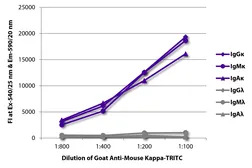 Goat Anti-Mouse kappa light chain antibody, pre-adsorbed (TRITC). GTX04201-25