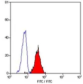 Anti-Interferon gamma Receptor 1 antibody [BB1E2] (FITC) used in Flow cytometry (FACS). GTX11286