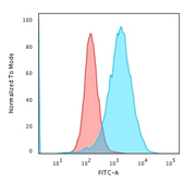 Anti-CD71 antibody [TFRC/1059] used in Flow cytometry (FACS). GTX34548