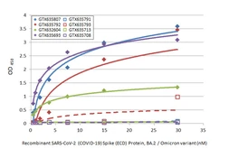 Anti-SARS-CoV-2 (COVID-19) Spike RBD antibody [HL1003] used in ELISA (ELISA). GTX635792