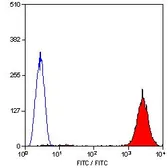 Anti-CD9 antibody [MM2/57] (FITC) used in Flow cytometry (FACS). GTX76183