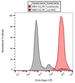 Anti-HLA Class I antibody [MEM-123] (PE) used in Flow cytometry (FCM). GTX80018