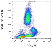 Anti-ICAM1 / CD54 antibody [MEM-111] (PE) used in Flow cytometry (FACS). GTX80022